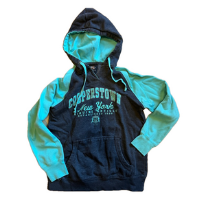 Cooper’s Town New York Graphic Hoodie Sweatshirt Size Small Unisex Baseball